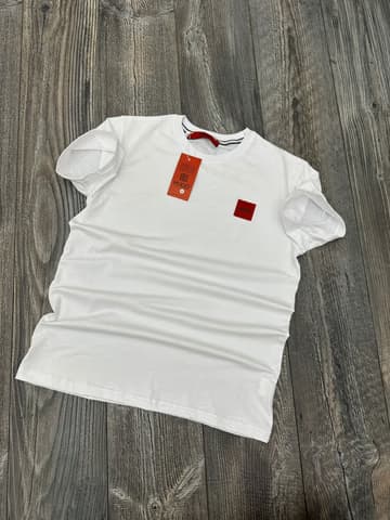 Hugo Boss Bijela Majica Crveni Znak