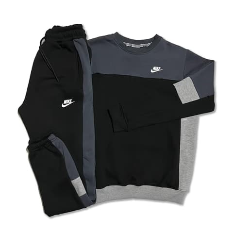 Nike Crno Siva Termo Trenerka Trobojka