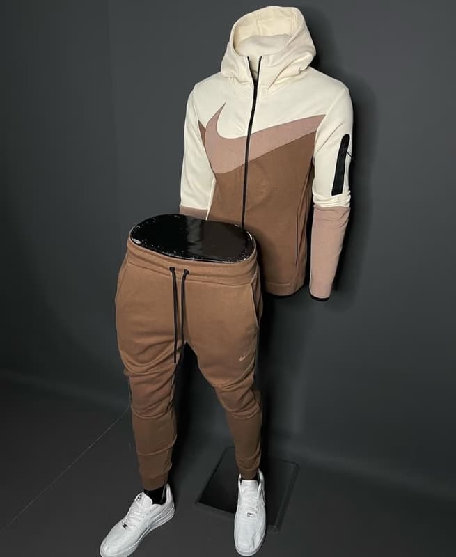 Nike Braon bež Trenerka (Veliki znak) - slika 1