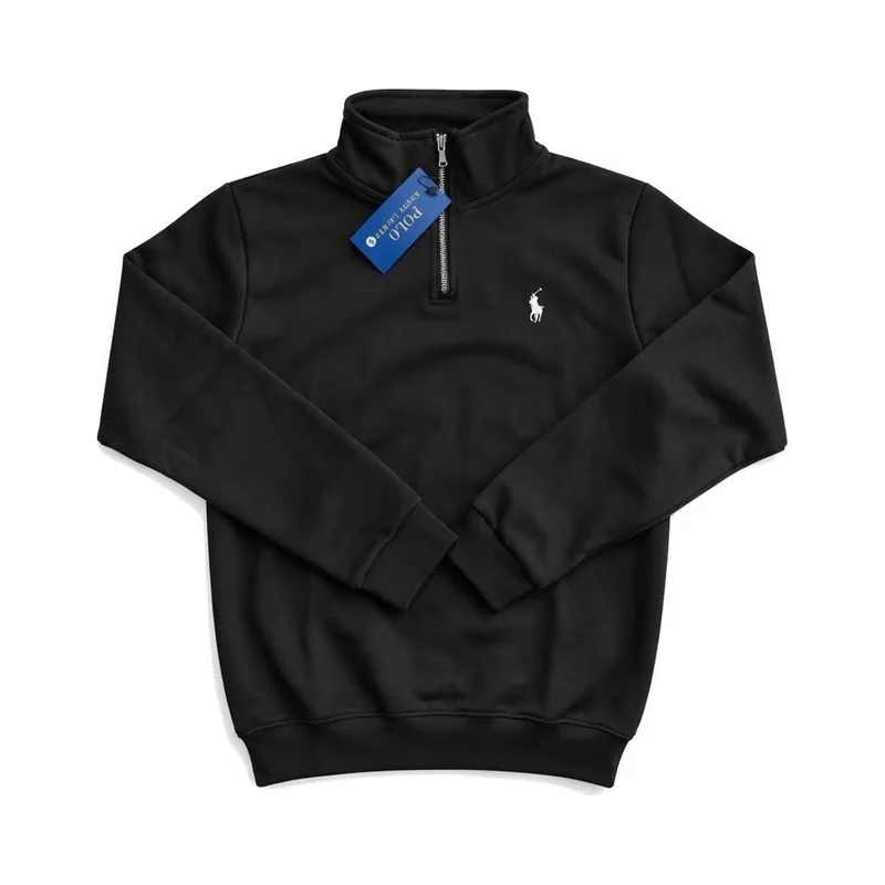 Polo Crna Dukserica (Zip)