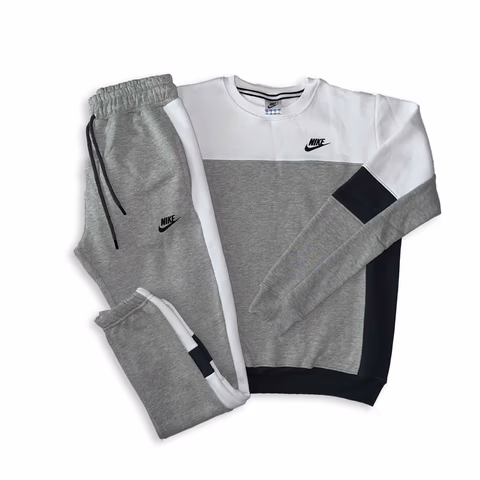 Nike Bijelo Siva Termo Trenerka Trobojka