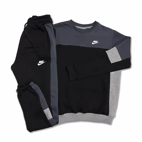 Nike Crno Siva Termo Trenerka Trobojka